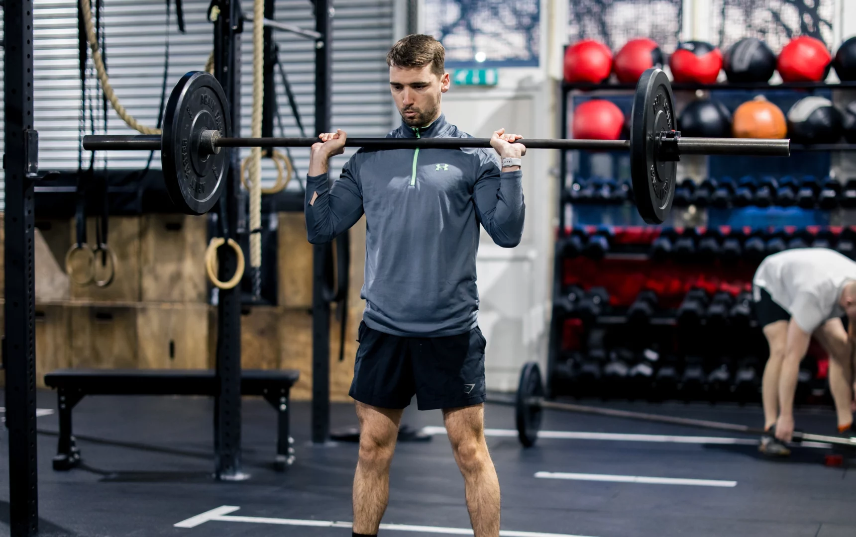 Man lifting weights